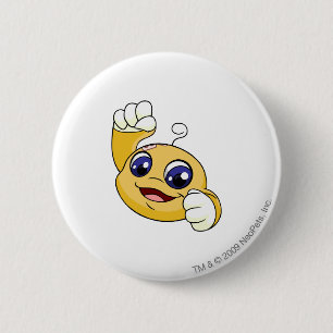 Badge Rond 5 Cm Jaune de Kiko
