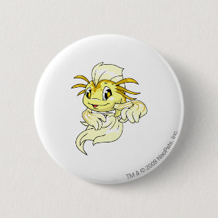Badge Rond 5 Cm Jaune de Koi