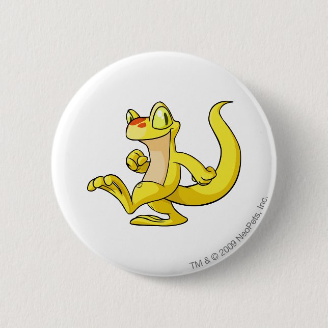 Badge Rond 5 Cm Jaune de Techo (Devant)