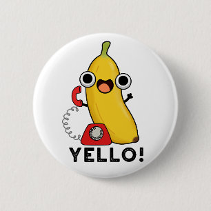 Badge Rond 5 Cm Jaune Fruit Fruit Jaune Banane Pun
