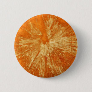 Badge Rond 5 Cm Jaune sur Orange Painball