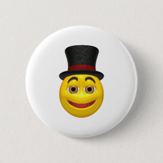 Badge Rond 5 Cm Jaune utilisant un casquette supérieur