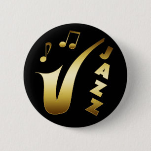 BADGE ROND 5 CM JAZZ