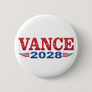 Badge Rond 5 Cm JD Vance Président 2028 (bs)