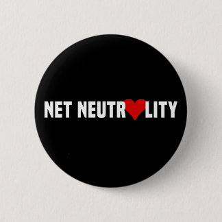 Badge Rond 5 Cm Je Coeur Neutralité Net