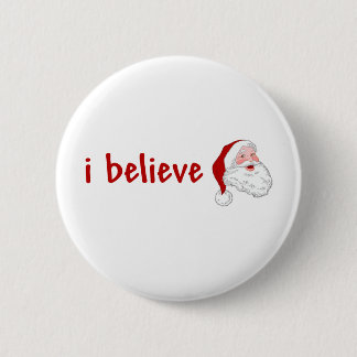 Badge Rond 5 Cm Je crois au Père Noël