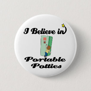 Badge Rond 5 Cm je crois aux toilettes portables