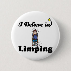Badge Rond 5 Cm je crois en la paralysie