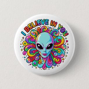 Badge Rond 5 Cm Je crois en toi