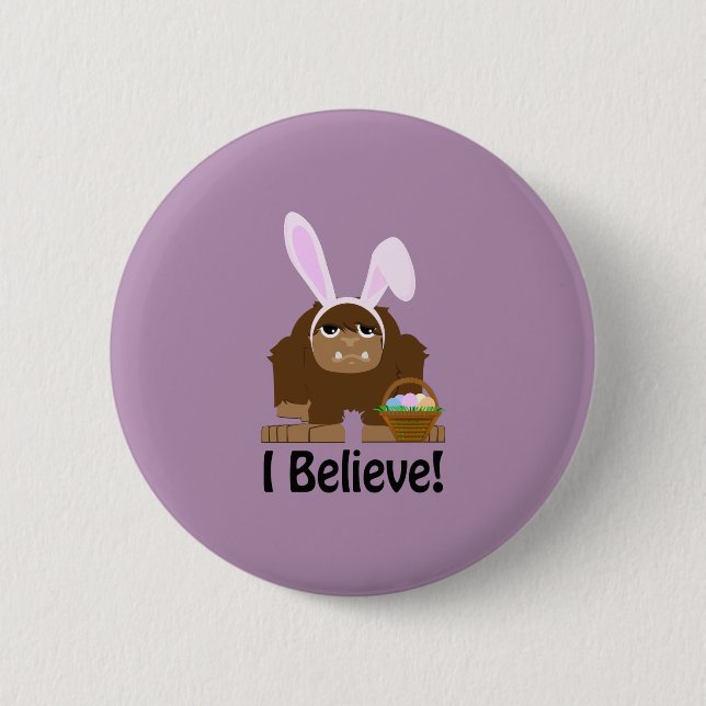 Badge Rond 5 Cm Je Crois ! Pâques (Devant)