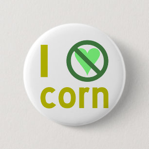 Badge Rond 5 Cm Je déteste le maïs