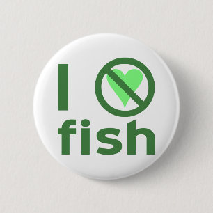Badge Rond 5 Cm Je déteste le poisson