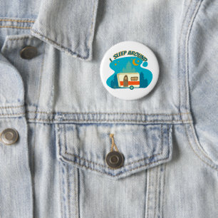 Badge Rond 5 Cm Je Dors Autour Du Camper Van Camper Explorer Campi