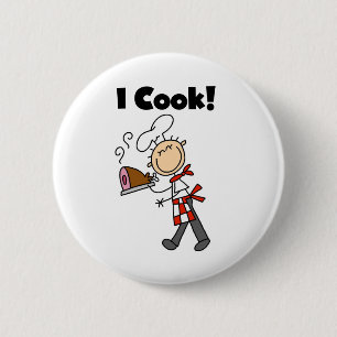 Badge Rond 5 Cm Je fais cuire - le chef masculin