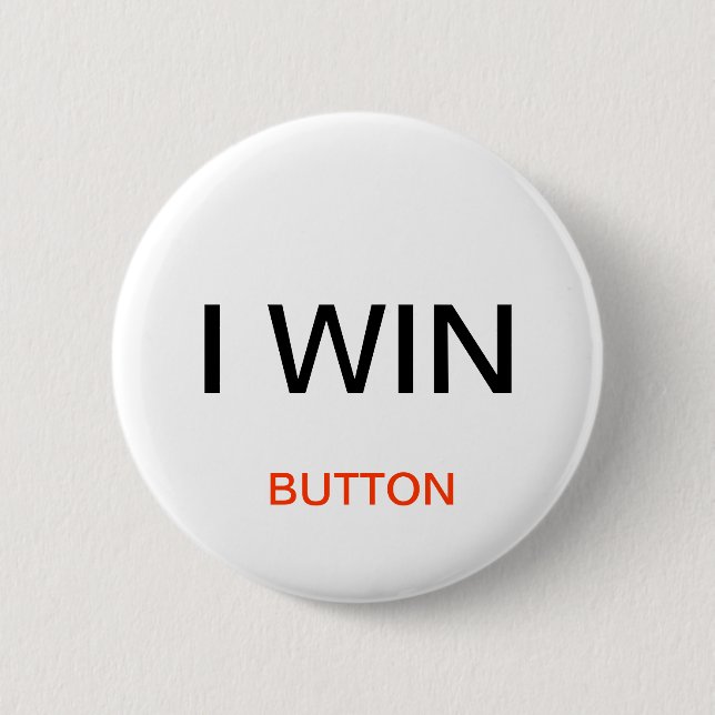 Badge Rond 5 Cm Je gagne le bouton (Devant)