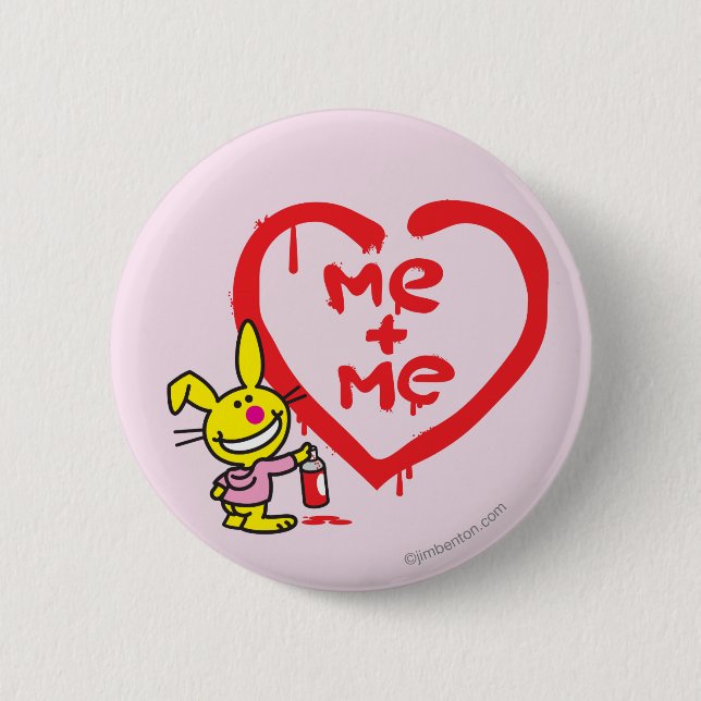 Badge Rond 5 Cm Je + Je (Devant)