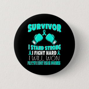 Badge Rond 5 Cm Je lutte contre la sensibilisation aux maladies du
