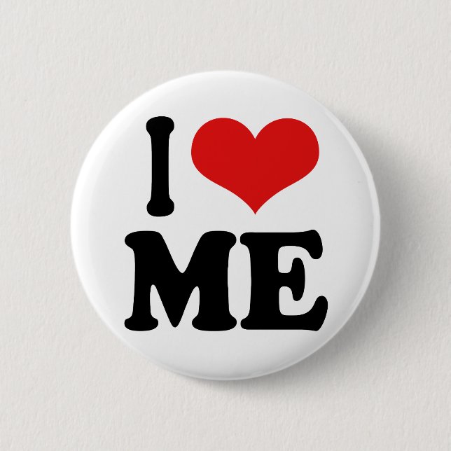 Badge Rond 5 Cm Je m'aime (Devant)