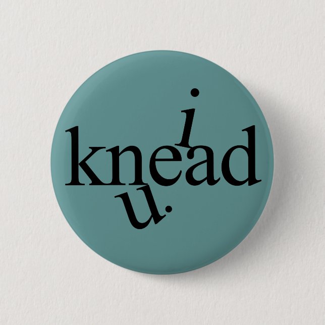 Badge Rond 5 Cm je malaxe l'U. (Devant)