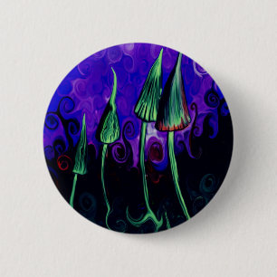 Badge Rond 5 Cm Je mange des champignons - bouton