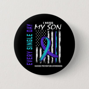 Badge Rond 5 Cm Je Manque Mon Fils Sensibilisation Au Suicide Prév
