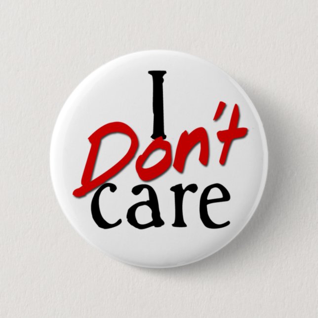 Badge Rond 5 Cm Je m'en fiche (Devant)