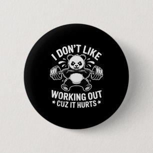 Badge Rond 5 Cm Je n'aime pas faire de l'exercice parce que ça fai