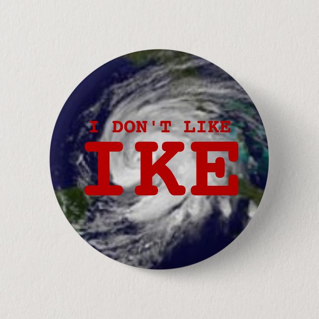 Badge Rond 5 Cm Je n'aime pas Ike (Devant)