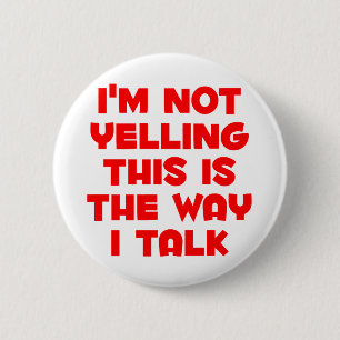 Badge Rond 5 Cm Je ne hurle pas