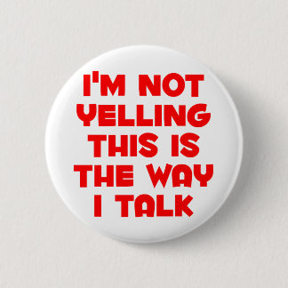 Badge Rond 5 Cm Je ne hurle pas