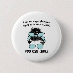 Badge Rond 5 Cm Je ne me réduis plus moi-même Boxe aux fraises