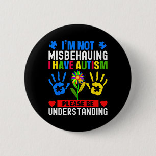 Badge Rond 5 Cm Je ne me trompe pas d'avoir Sensibilisation sur l'