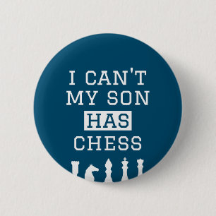 Badge Rond 5 Cm je ne peux pas que mon fils ait des échecs drôles
