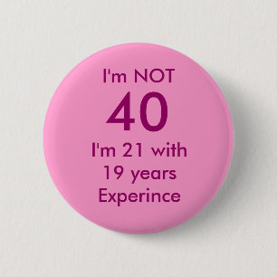 BADGE ROND 5 CM JE NE SUIS PAS, 40,