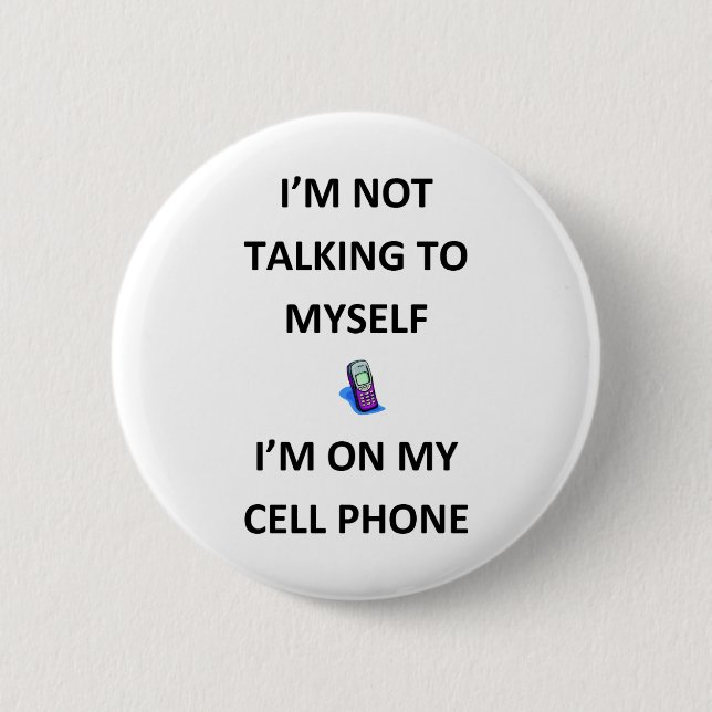Badge Rond 5 Cm Je ne suis pas FOU (Devant)