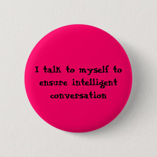Badge Rond 5 Cm Je parle me pour assurer le conversa intelligent…