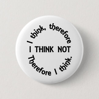 BADGE ROND 5 CM JE PENSE LE BOUTON