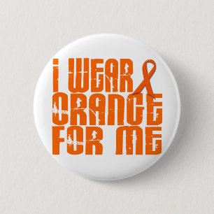 Badge Rond 5 Cm Je porte l'orange pour moi 16