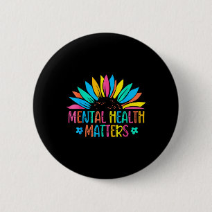 Badge Rond 5 Cm Je Porte Une Sensibilisation À La Santé Mentale Ve