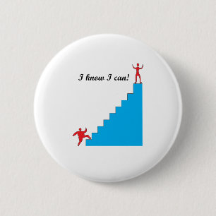 Badge Rond 5 Cm Je sais que je peux !