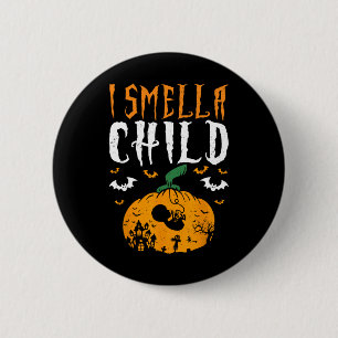 Badge Rond 5 Cm Je Sens Un Enfant Citrouille Halloween Grossesse A