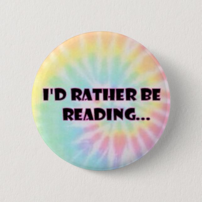Badge Rond 5 Cm Je serais plutôt bouton de lecture (Devant)