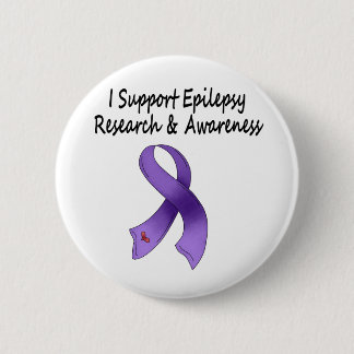 Badge Rond 5 Cm JE SOUTIENS la recherche d'épilepsie