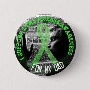 Badge Rond 5 Cm Je soutiens la sensibilisation à la maladie de Lym