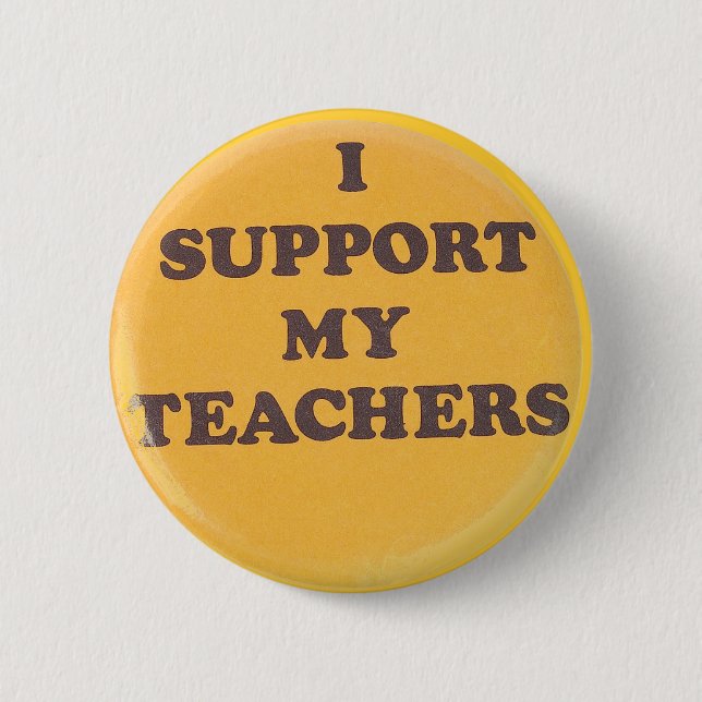 BADGE ROND 5 CM JE SOUTIENS MES PROFESSEURS (Devant)