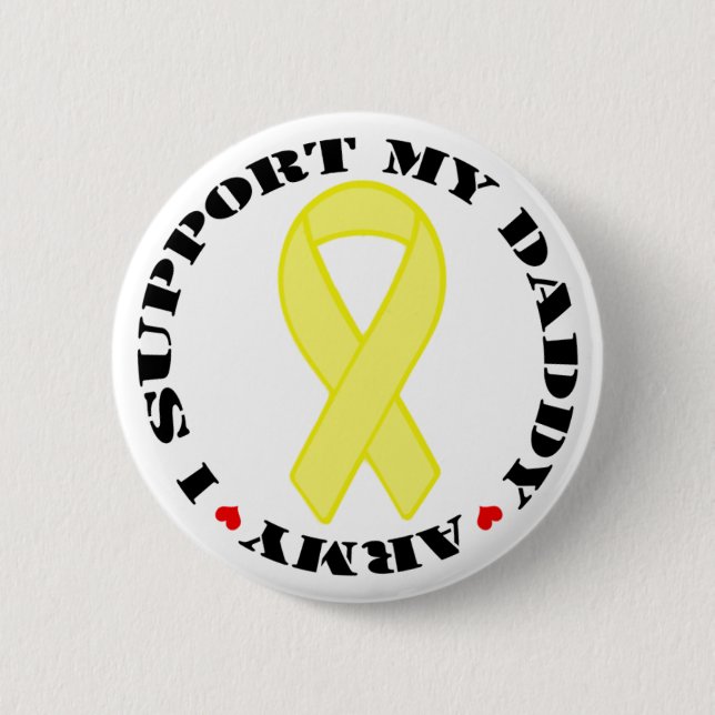 Badge Rond 5 Cm Je soutiens mon papa - armée (Devant)