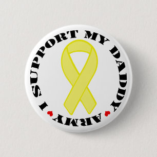 Badge Rond 5 Cm Je soutiens mon papa - armée