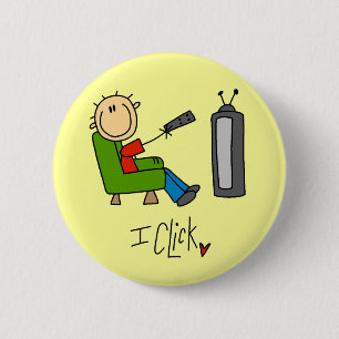 Badge Rond 5 Cm Je suis accro à la télé