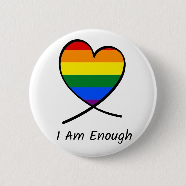Badge Rond 5 Cm Je suis assez (Devant)