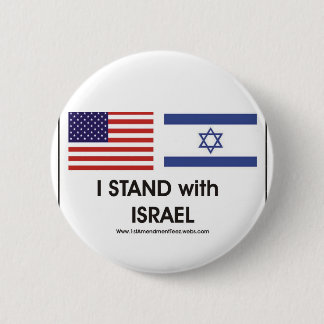 Badge Rond 5 Cm Je suis avec Israël